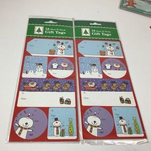 Vintage Paper Magic Group Christmas 18 Peel’N Stick Gift Tags -2 packs (36 tags)